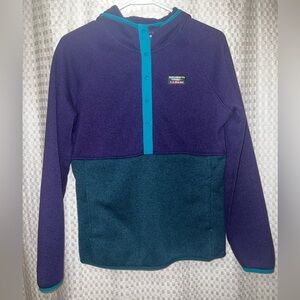L.L. Bean Purple and Teal Fleece Pullover Women’s